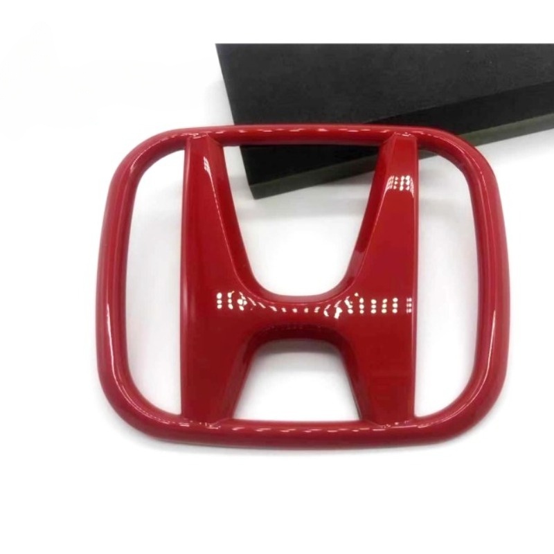 1 Miếng logo Chữ h Màu Đỏ Bóng Trang Trí Xe Hơi honda jazz / city / hrv / civic / brv