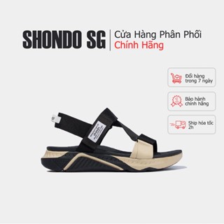 [Chính hãng] Giày Shondo Sandals F7 racing đen be F7R1125