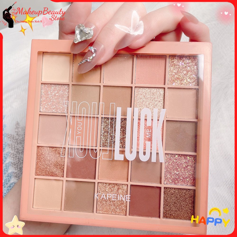 Bảng phấn mắt K'APEINE, phấn mắt nội địa trung 25 ô makeup tông cam hồng đào C5 MS 806