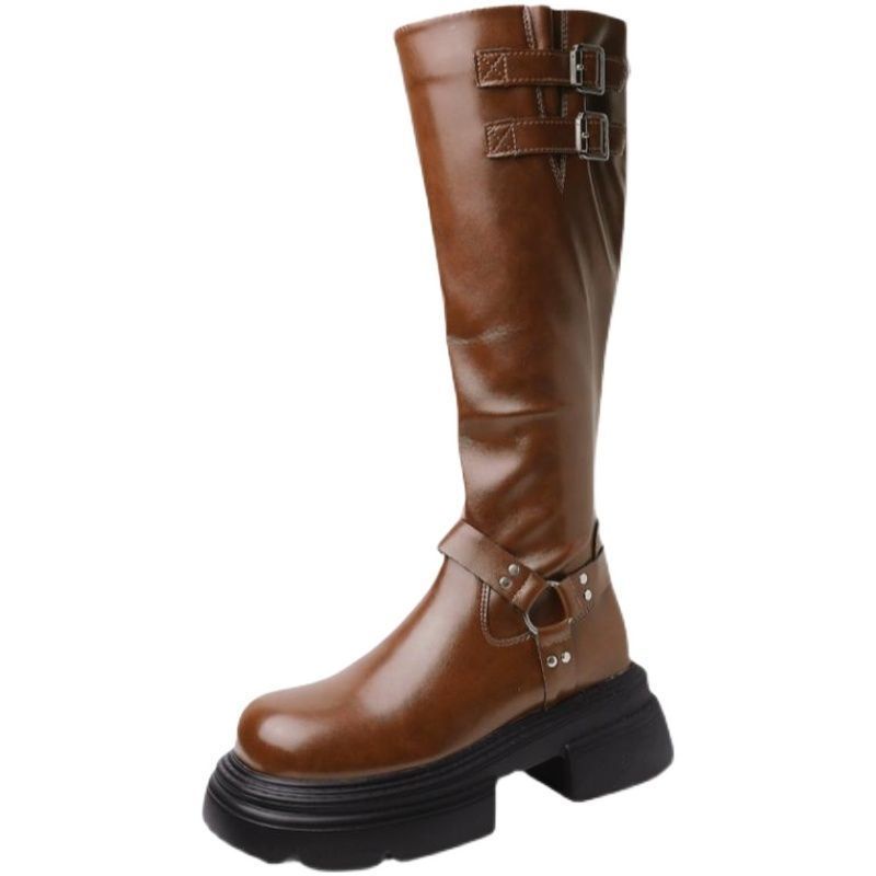 Bốt Cao Bồi Đế Dày Phong Cách retro Phương Tây Mẫu Mới 2023