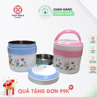 Bình giữ nhiệt, bình ủ cháo việt nhật, cặp lồng 2 ngăn inox chính hãng