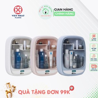 Kệ đựng mỹ phẩm treo tường, tủ đồ dán tường nhà tắm 2 ngăn có lắp đậy đa năng Hokori 3635. Tủ đồ dán tường tiện ích