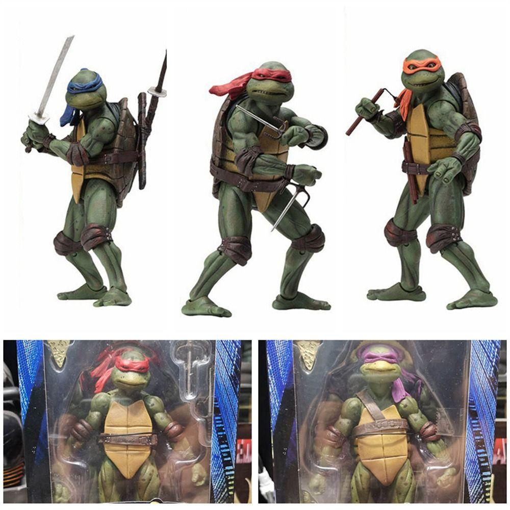 Mô Hình Nhân Vật ninja Rùa Phiên Bản Giới Hạn neca 1990 Kích Thước 7 inch / 18 cm