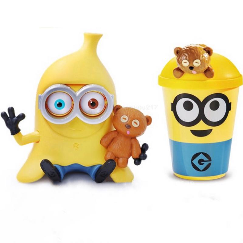 Beijing Xô Đựng Bắp Rang Chuối Hình minions bob Phổ Biến Trang Trí Bàn Làm Việc Studio