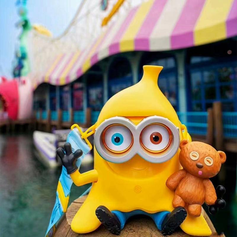 Beijing Xô Đựng Bắp Rang Chuối Hình minions bob Phổ Biến Trang Trí Bàn Làm Việc Studio