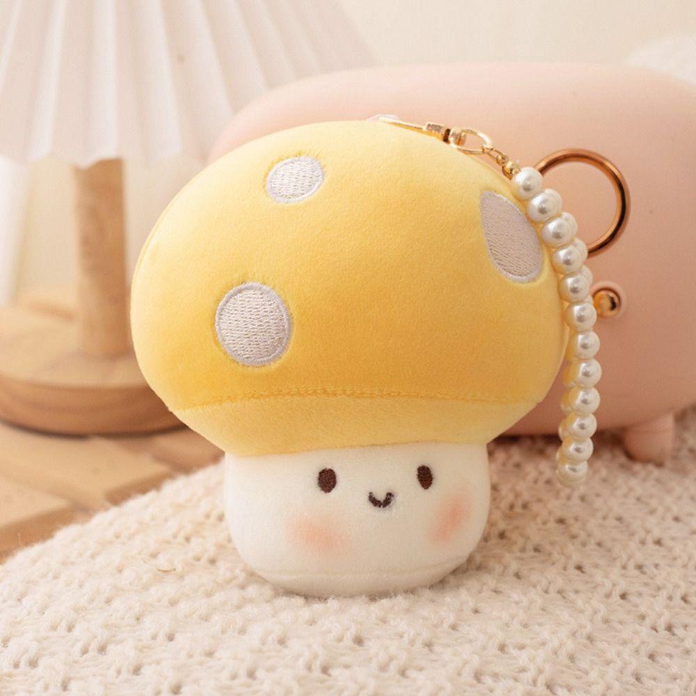 Mmluck Mush Bông Móc Khóa pp cotton Hình Nấm Hoạt Hình Tinh Tế Kèm Móc Khóa