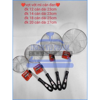 Vợt chao mì cán đen bền đẹp đủ size