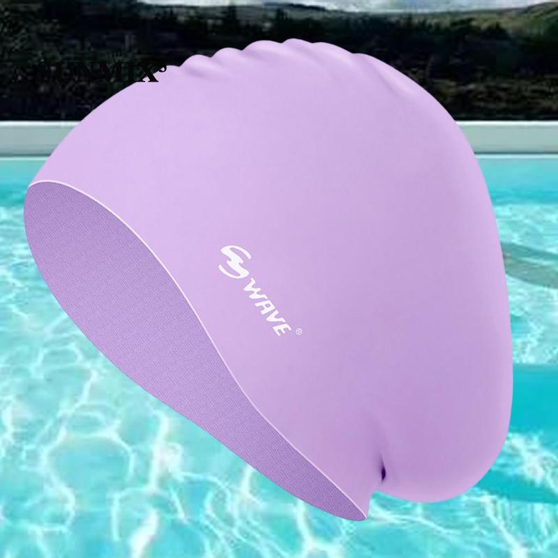 Silicone Mũ Bơi Silicon Độ Co Giãn Cao Tiện Dụng Cho Tóc Dài Và Ngắn