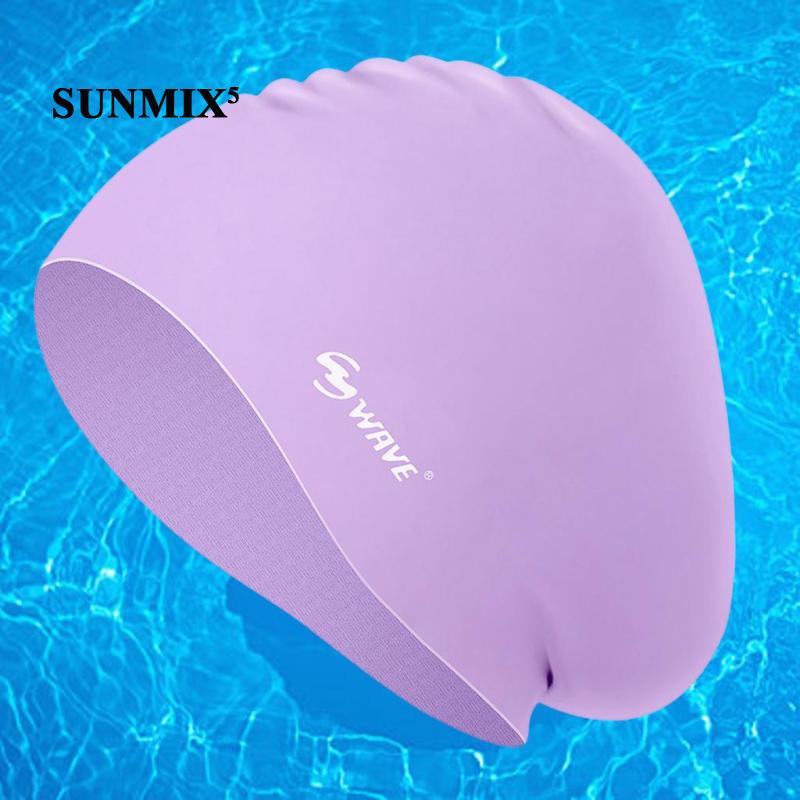 Silicone Mũ Bơi Silicon Độ Co Giãn Cao Tiện Dụng Cho Tóc Dài Và Ngắn