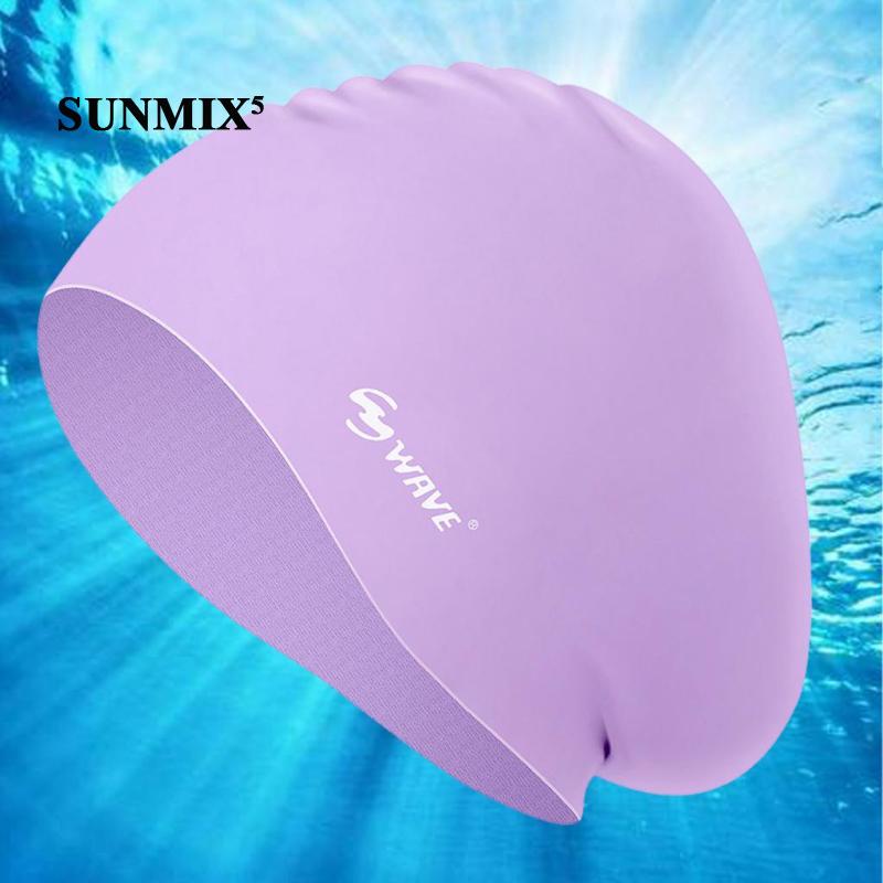 Silicone Mũ Bơi Silicon Độ Co Giãn Cao Tiện Dụng Cho Tóc Dài Và Ngắn