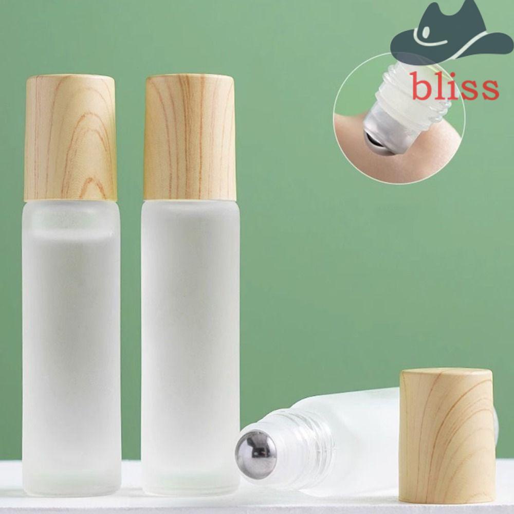 Chai Đựng Nước Hoa / Tinh Dầu / Nước Hoa Dạng Lăn Bằng Thủy Tinh / Hạt Gỗ Đầu Lăn 5ml / 10ml