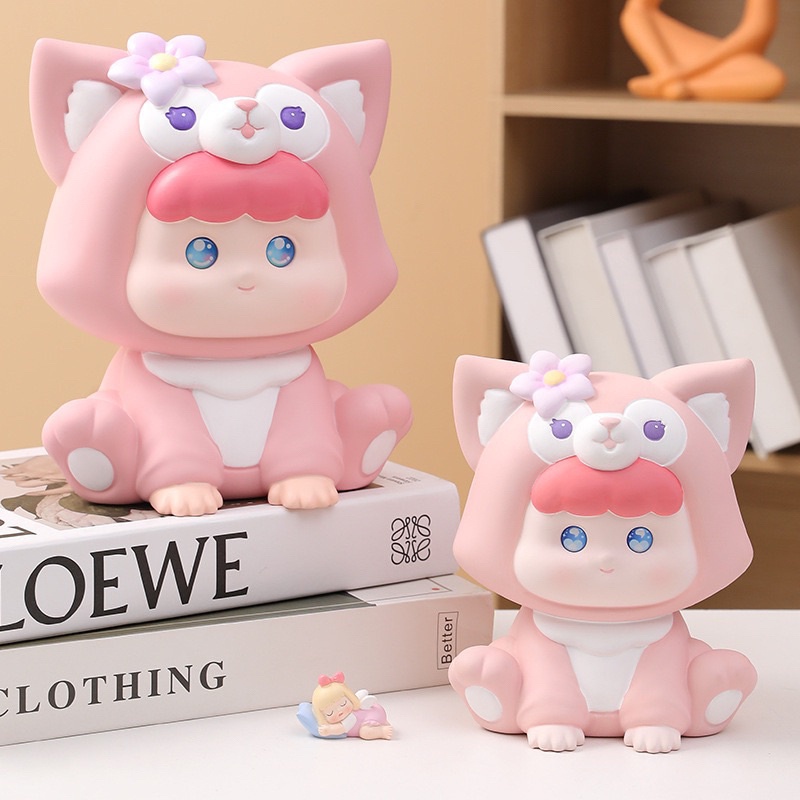 Tượng tô màu Bé Cáo Xinh thach cao hottrend size to 15-25cm