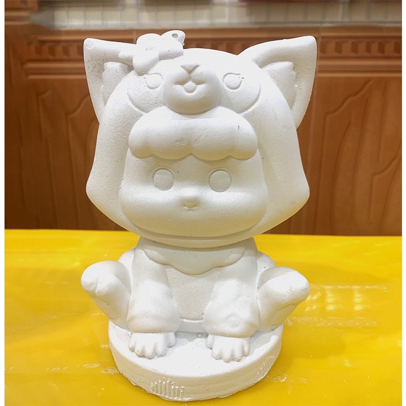 Tượng tô màu Bé Cáo Xinh thach cao hottrend size to 15-25cm