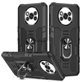 Ốp Điện Thoại For Xiaomi Poco X3 NFC Case Xiaomi Poco M3 Ốp Lưng Xiaomi Poco X3 Pro Poco X4 Pro Casing Xiaomi Poco X5 Pro Case Xiaomi 11T Pro Case Xiaomi Mi 11 Lite NE Case Full Protect Hard Armor Metal With Ring Stand Phone Cover Cassing Cases Case ZH
