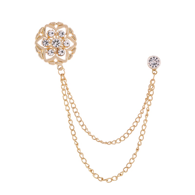 Trâm Cài Áo Hình Vương Miện Bằng Hợp Kim Phong Cách Hải Quân Cho Nam & Nữ