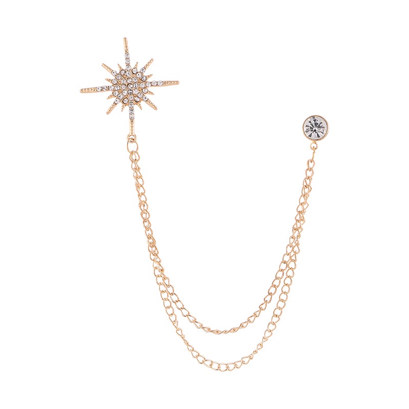 Trâm Cài Áo Hình Vương Miện Bằng Hợp Kim Phong Cách Hải Quân Cho Nam & Nữ