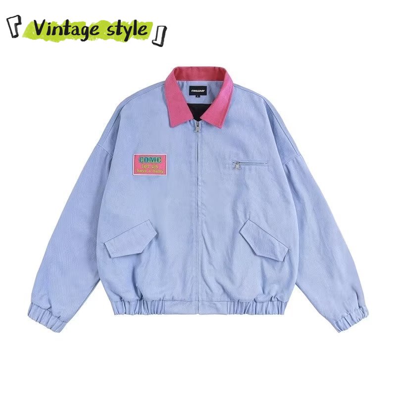 Vòng Đeo Tay Kiểu Cổ Điển Thời Trang Sành Điệu|Áo Khoác Dáng Rộng Thời Trang retro Hongkong Dành Cho Nam