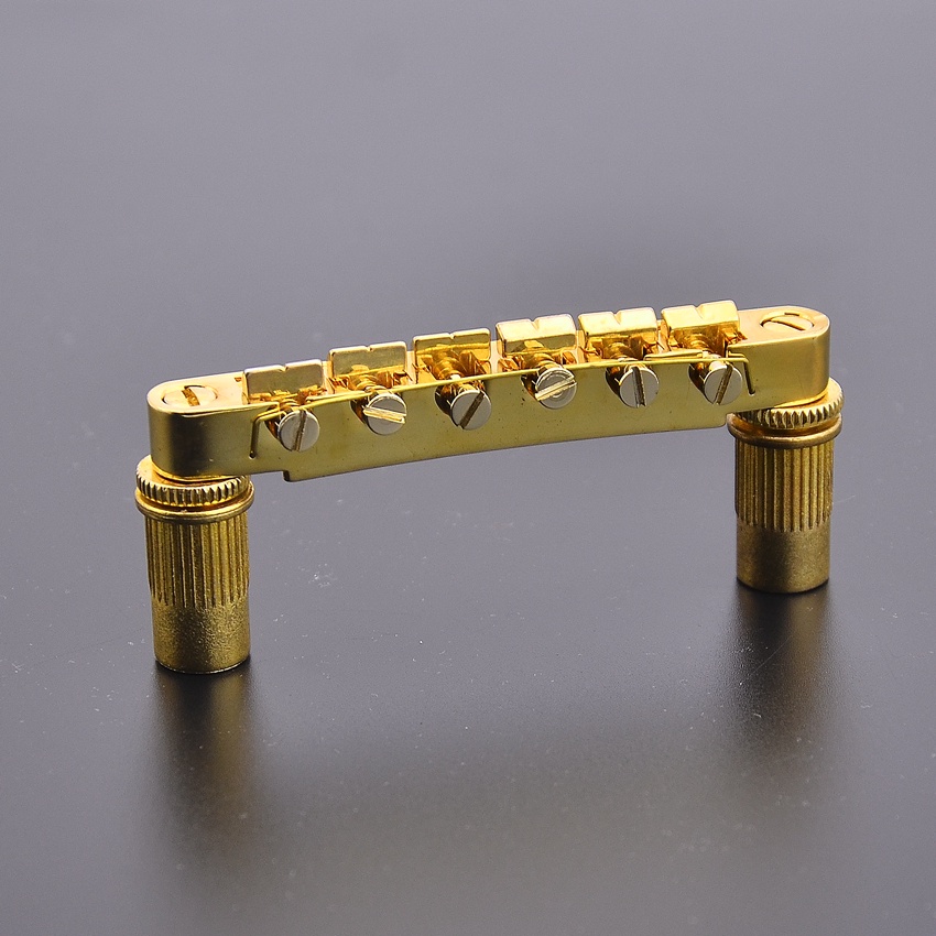 KR- (Miễn phí vận chuyển) 1 Bộ Cũ BM002 Đế Mở Ốc Vít Yên Xe Dài Hơn Tune-O-Matic Cầu Đàn Guitar Điện