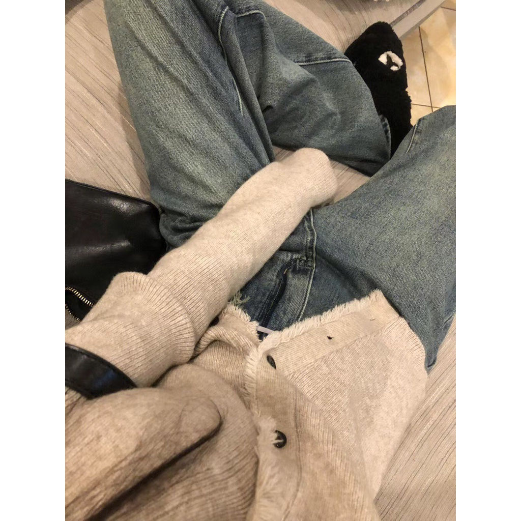 KIKONEY SHOP Áo Len áo khoác cardigan áo cardigan Thời trang hàn quốc A91KEJR 35Z230901