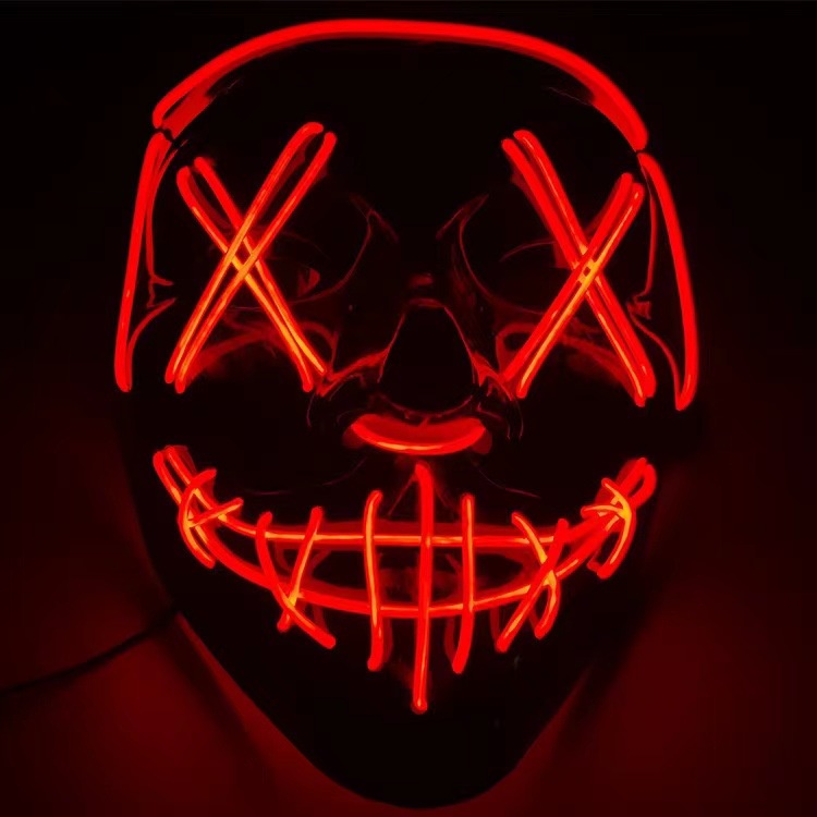Mặt Nạ Hóa Trang halloween Hình Ma Có Đèn led Phát Sáng Độc Đáo
