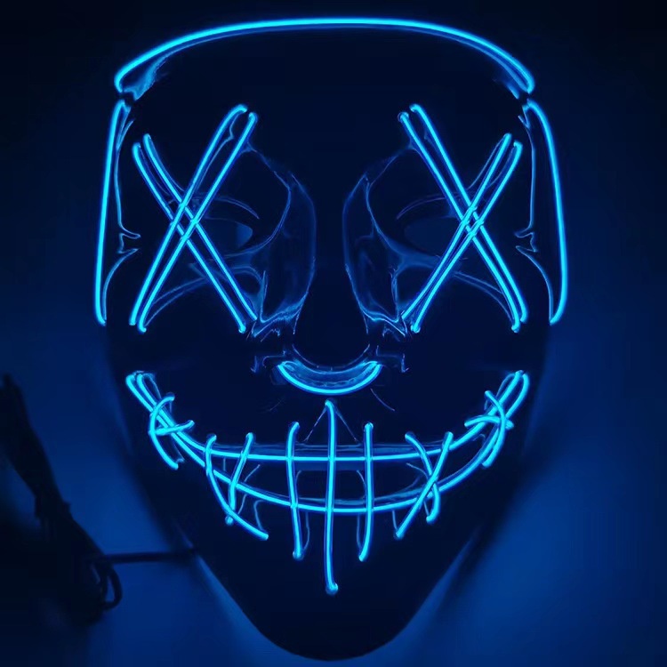Mặt Nạ Hóa Trang halloween Hình Ma Có Đèn led Phát Sáng Độc Đáo