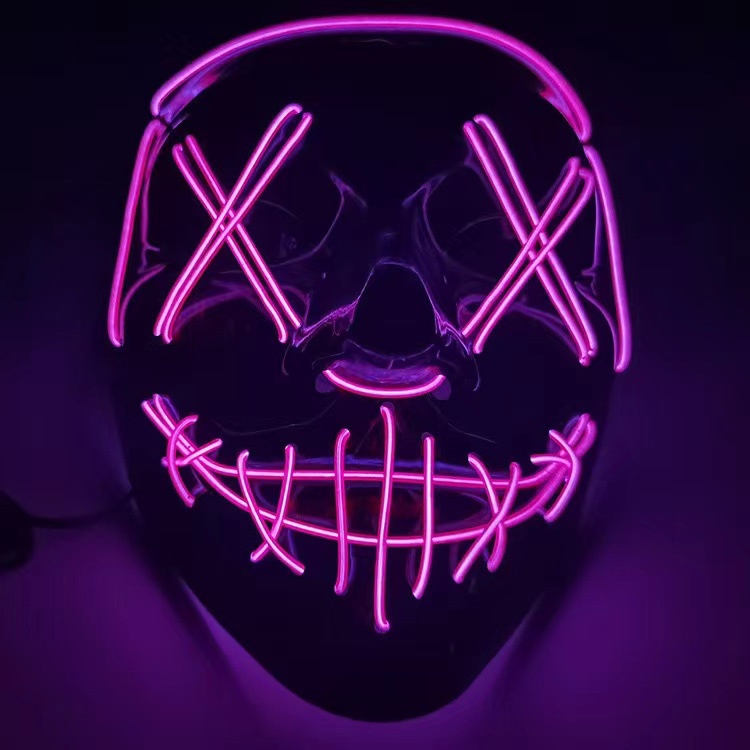 Mặt Nạ Hóa Trang halloween Hình Ma Có Đèn led Phát Sáng Độc Đáo