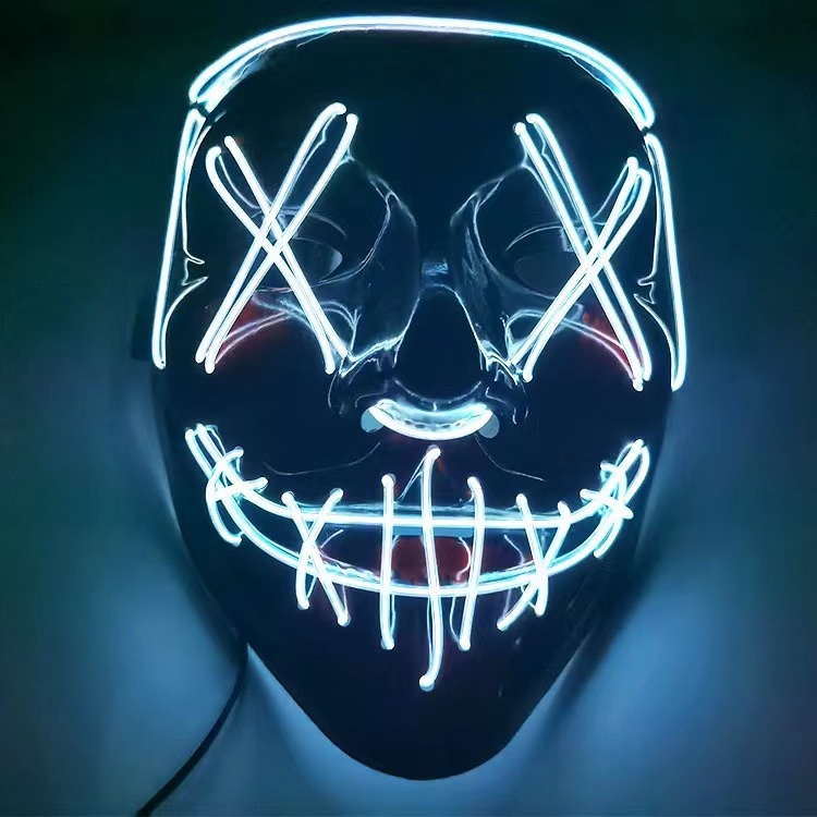 Mặt Nạ Hóa Trang halloween Hình Ma Có Đèn led Phát Sáng Độc Đáo