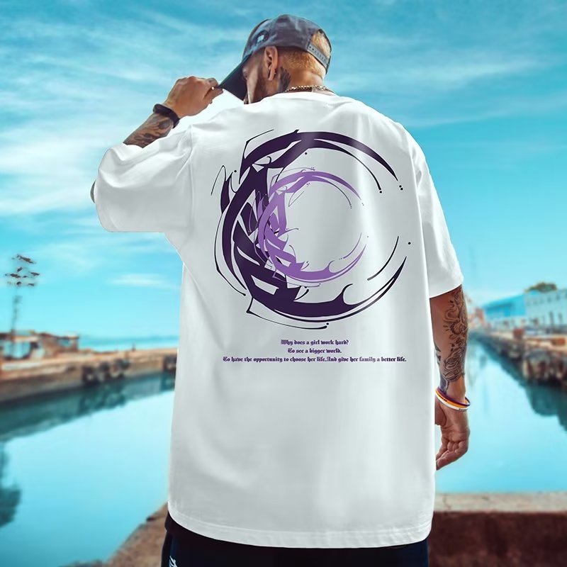 Iris-T áo phông nam Áo Thun phông áo nam thun Áo Thun Form Rộng Ngắn Tay Unisex  Phong cách Đẹp Cái mới Thời trang C98AEXJ 36Z230909