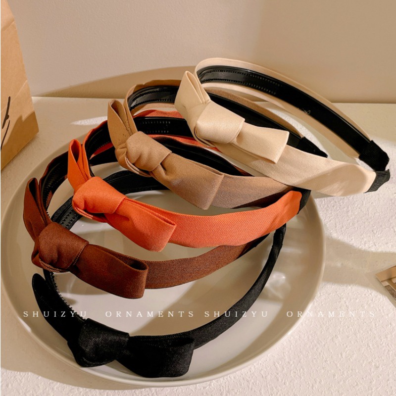 Băng Đô Nơ Vải Thời Trang Hàn Quốc Dễ Phối Đồ