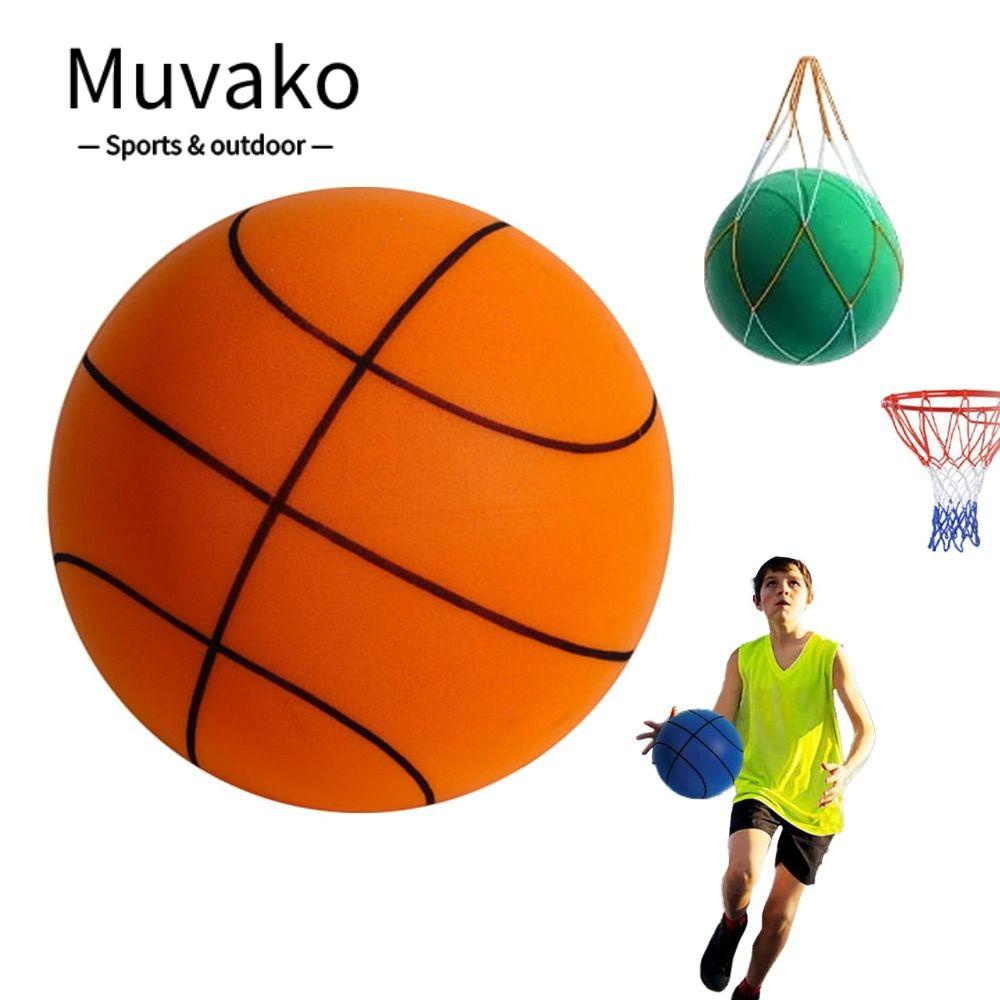 Bóng rổ không tiếng động MUVAKO dễ cầm nhỏ gọn sử dụng trong nhà/ trang trí tiệc/ thể thao ngoài trời