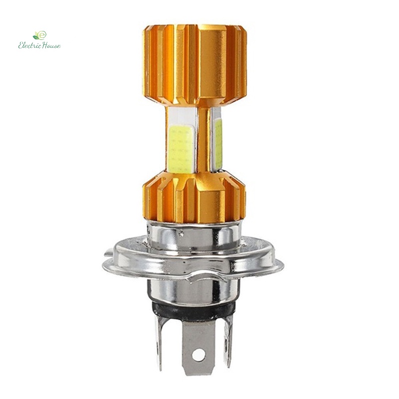 Đèn Pha led h4 10w 3 cob 500lm Chuyên Dụng Cho Xe Mô Tô