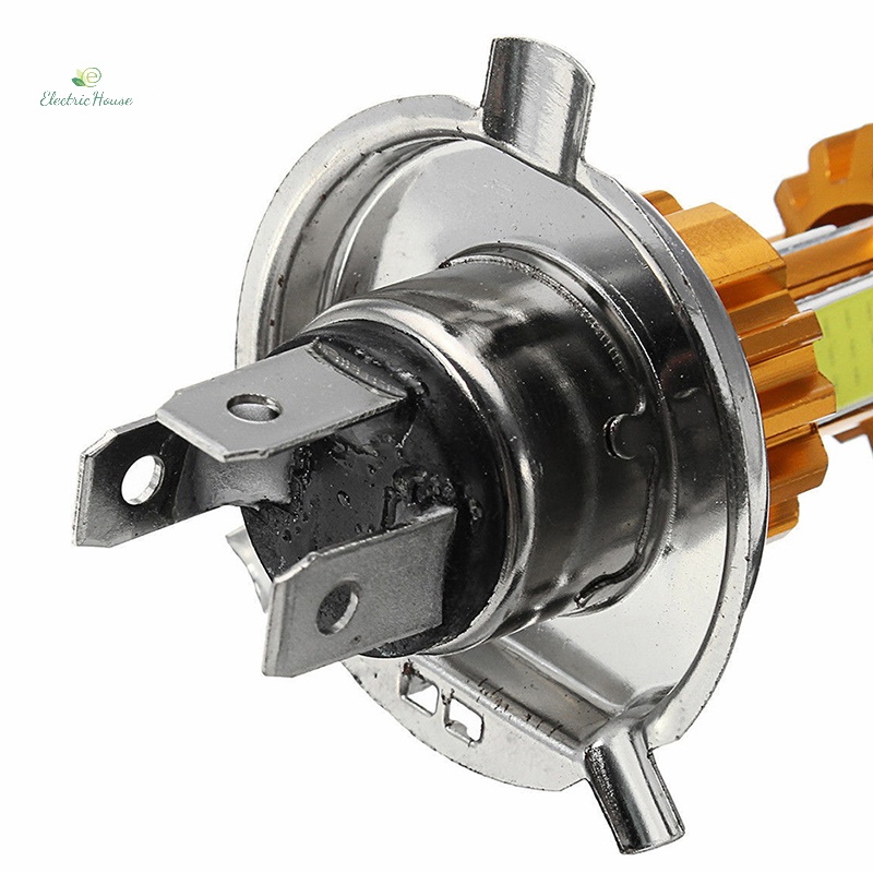 Đèn Pha led h4 10w 3 cob 500lm Chuyên Dụng Cho Xe Mô Tô