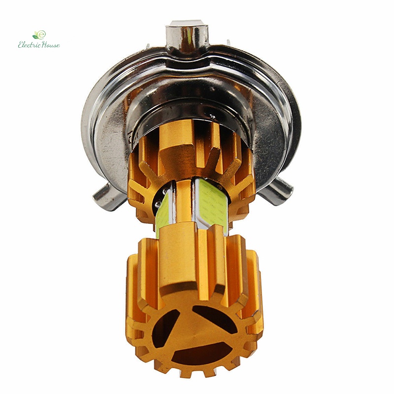 Đèn Pha led h4 10w 3 cob 500lm Chuyên Dụng Cho Xe Mô Tô