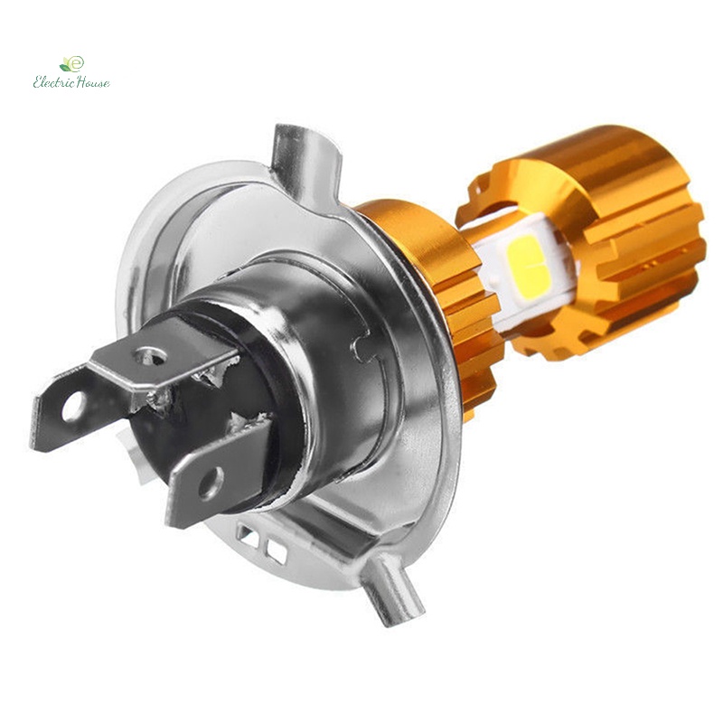 Đèn Pha led h4 10w 3 cob 500lm Chuyên Dụng Cho Xe Mô Tô