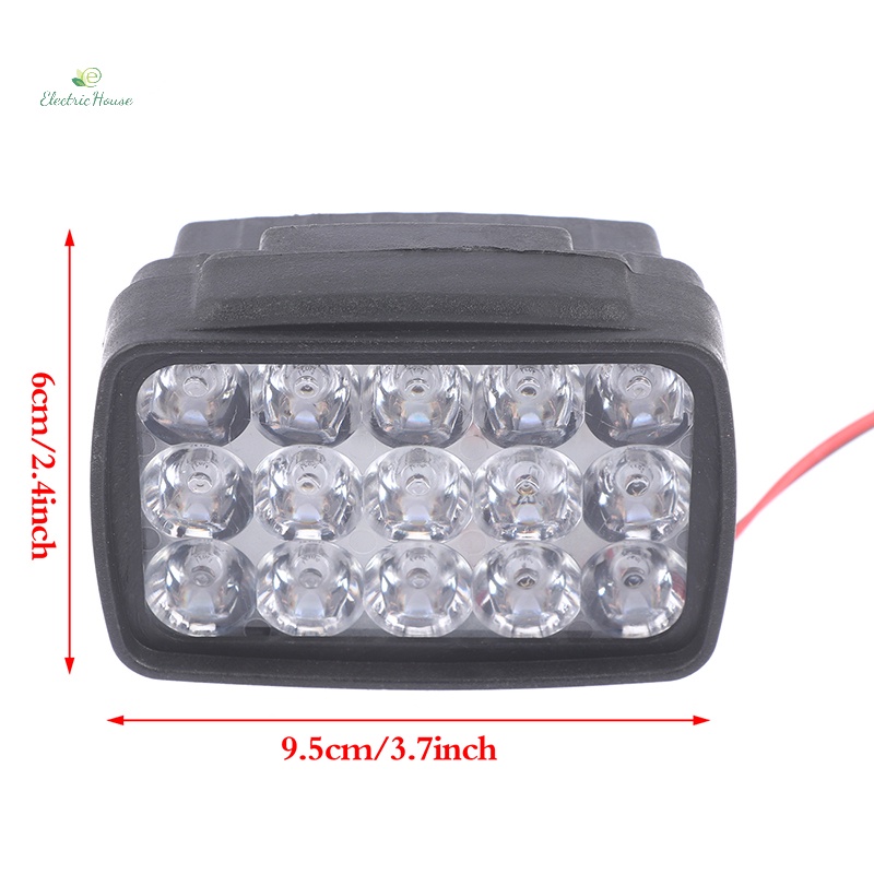 Đèn Pha led 15 Bóng 1000lm Chuyên Dụng Cho Xe Mô Tô atv