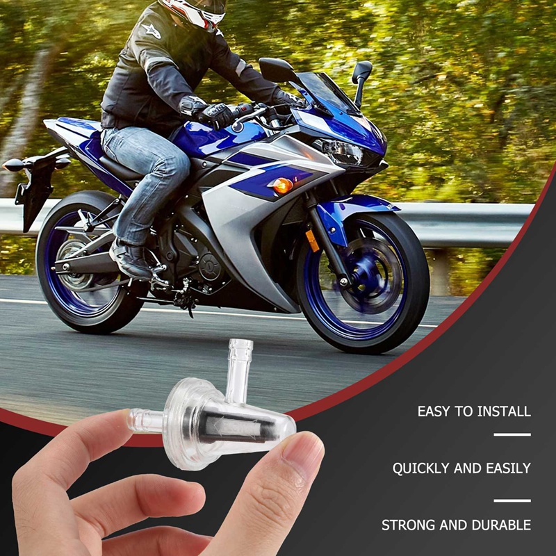 1 Bộ Lọc Nhiên Liệu Góc Phải 1 / 4 inch 6mm Cho kawasaki yamaha