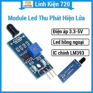 Module Led thu hồng ngoại/ phát hiện lửa góc 60 độ, khoảng cách 80cm