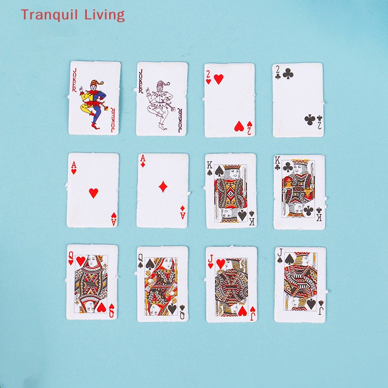 Bộ Bài poker mini Dễ Thương Trang Trí Nhà Búp Bê Tỉ Lệ 1: 12