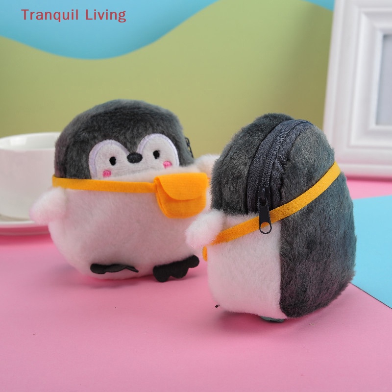 Ví Đựng Tiền Xu mini Hình Chim Cánh Cụt Nhồi Bông Mềm Mại Năng Lượng Tích Cực M I