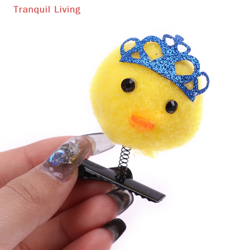 Kẹp Tóc Lò Xo Hình Chú Vịt Vàng Nhỏ Xinh Làm Quà Tặng Cho Bé M I