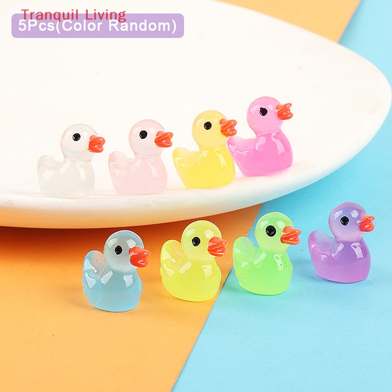 Bộ 5 Vịt Dạ Quang Trang Trí Phong Cảnh diy