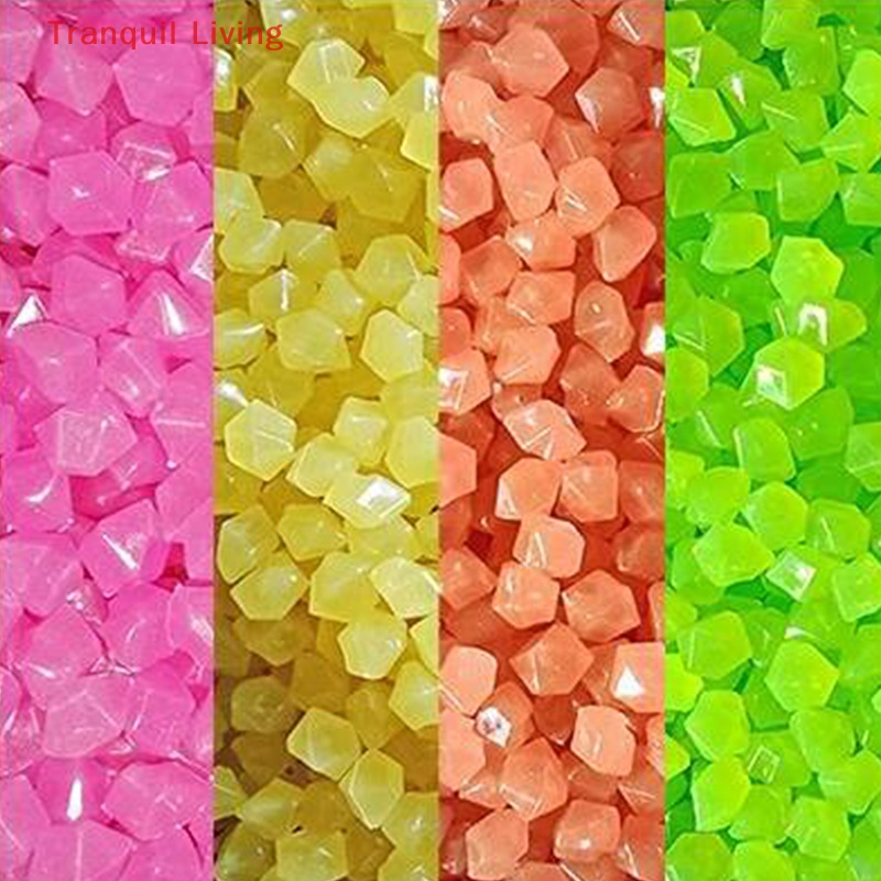 Set 50 Viên Đá Dạ Quang Trang Trí Sân Vườn Ngoài Trời Phát Sáng Trong Đêm