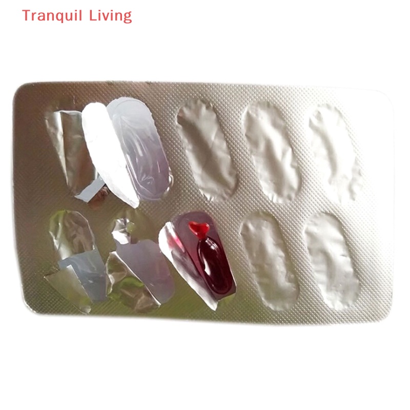 Set 10 Viên Nang Máu Giả Hóa Trang Ma Cà Rồng halloween Kinh Dị Vui Nhộn