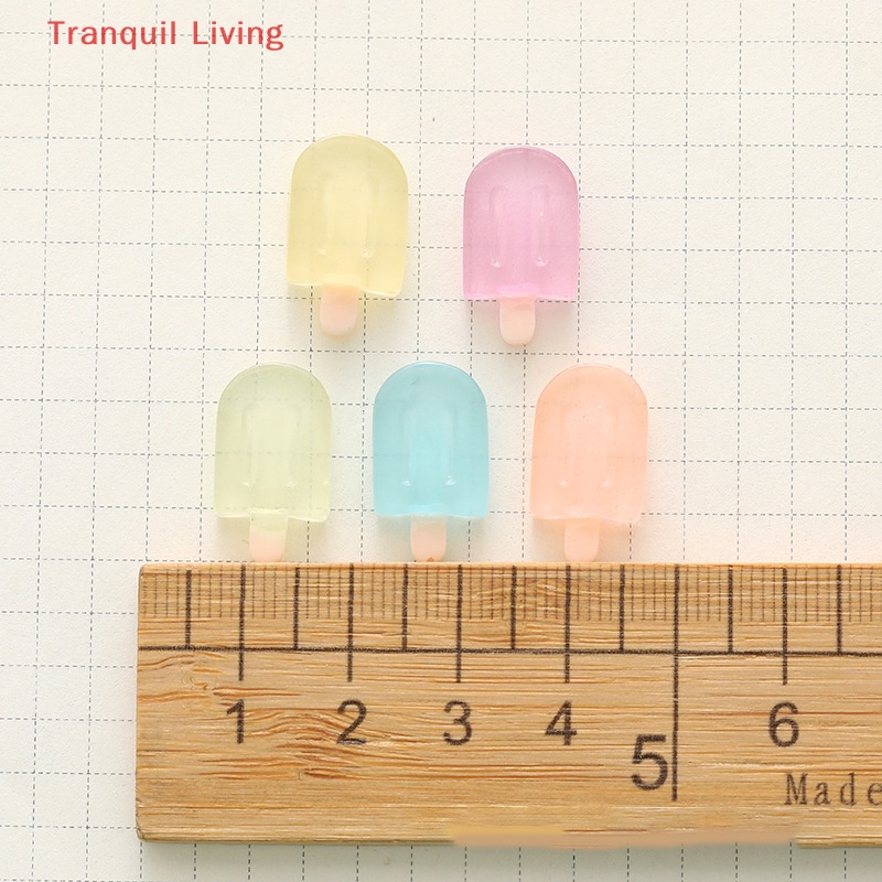 Bộ 5 Que Kem Nhựa Phát Quang Dễ Thương Trang Trí Xe Hơi