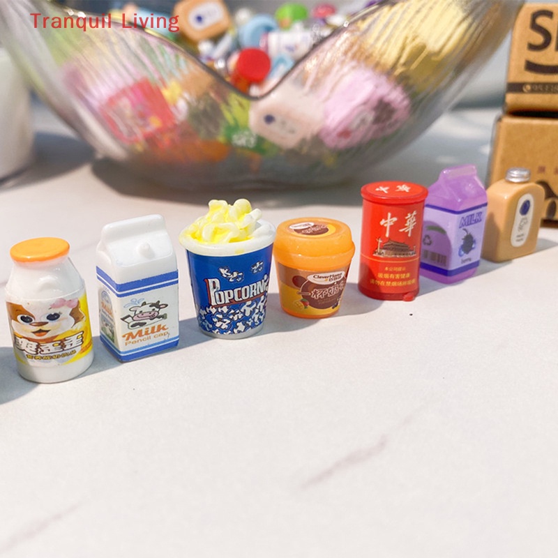 Set 5 Đồ Ăn Vặt mini Dễ Thương Cho Nhà Búp Bê