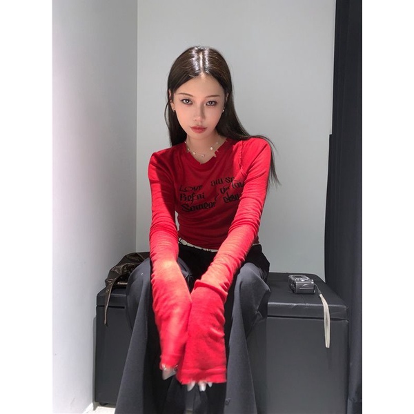 EOENKKY áo phông áo thun nữ croptop baby tee Thời trang hàn quốc A29J2H9 34Z230825