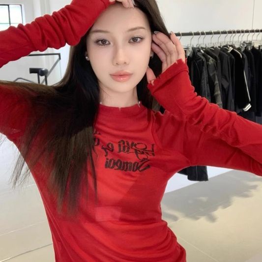 EOENKKY áo phông áo thun nữ croptop baby tee Thời trang hàn quốc A29J2H9 34Z230825