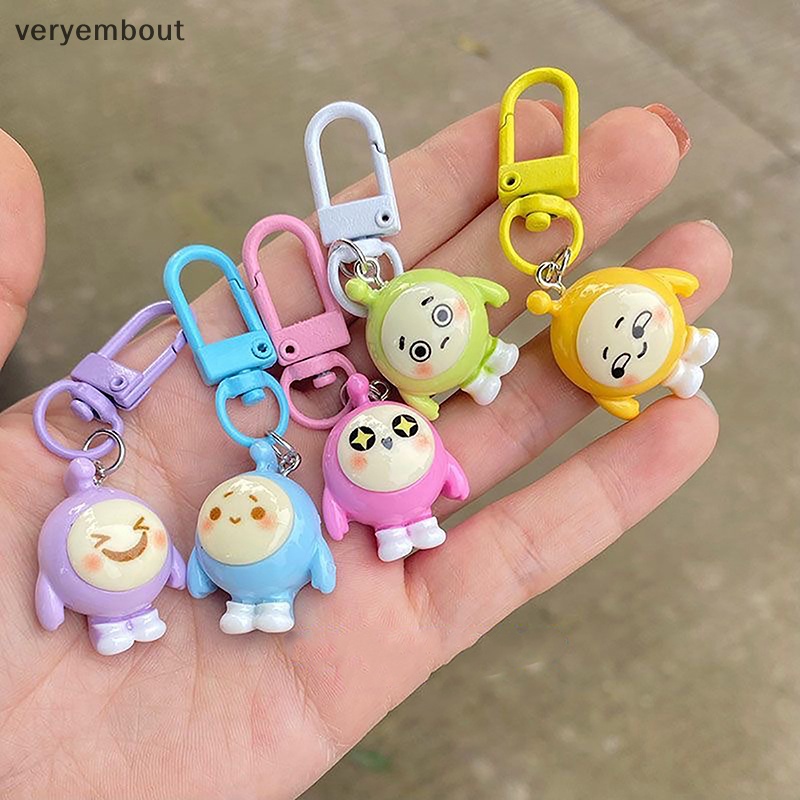 Ut Móc Khóa Hình Quả Trứng Búp Bê Hoạt Hình mini Nhiều Màu Sắc Dễ Thương