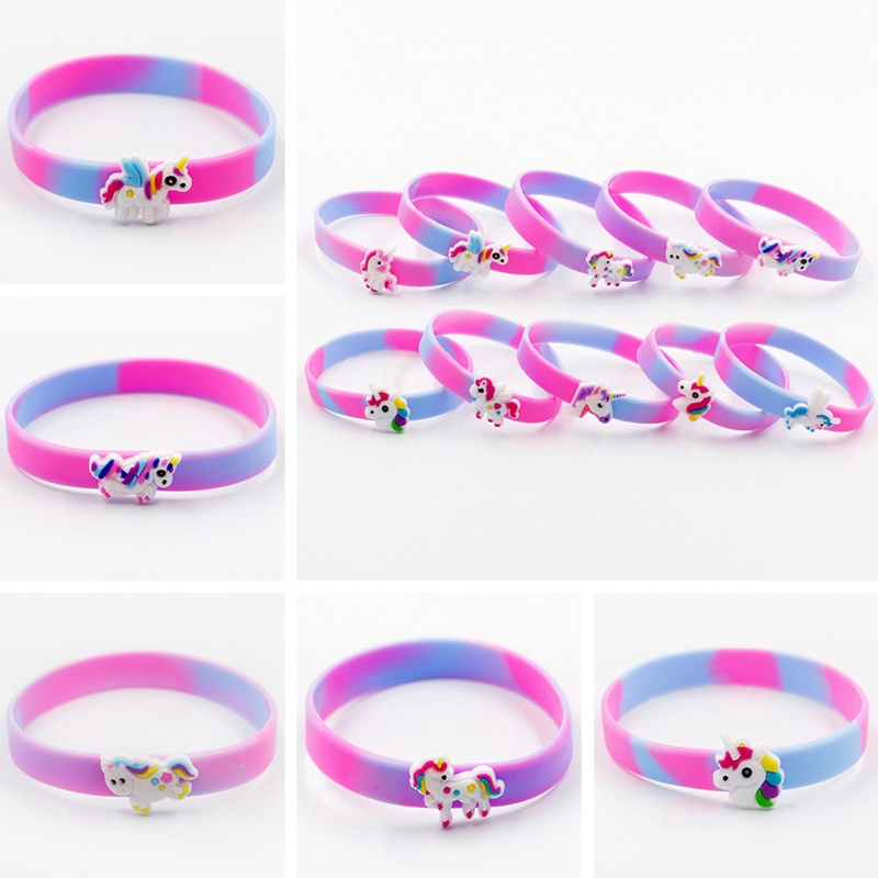 Vòng Đeo Tay Cao Su silicone Hình Kỳ Lân Cho Tiệc Giáng Sinh