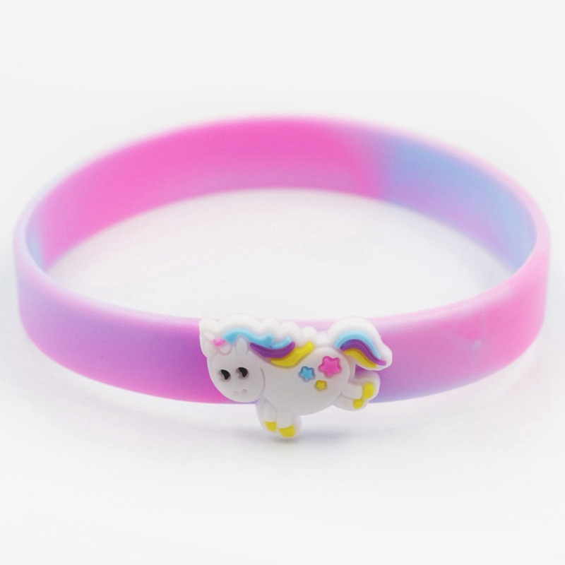 Vòng Đeo Tay Cao Su silicone Hình Kỳ Lân Cho Tiệc Giáng Sinh
